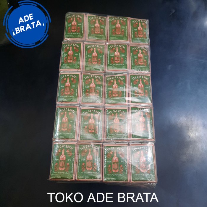 

teh botol hijau kecil 1 pack isi 100