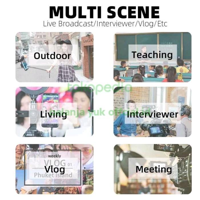 mic wireless clip on smartphone microphone lavalier vlogger youtuber