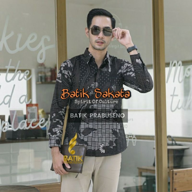Kemeja Batik Pria Slimfit Premium Lengan Panjang Bahan Katun Halus Sragenan Lapis Furing