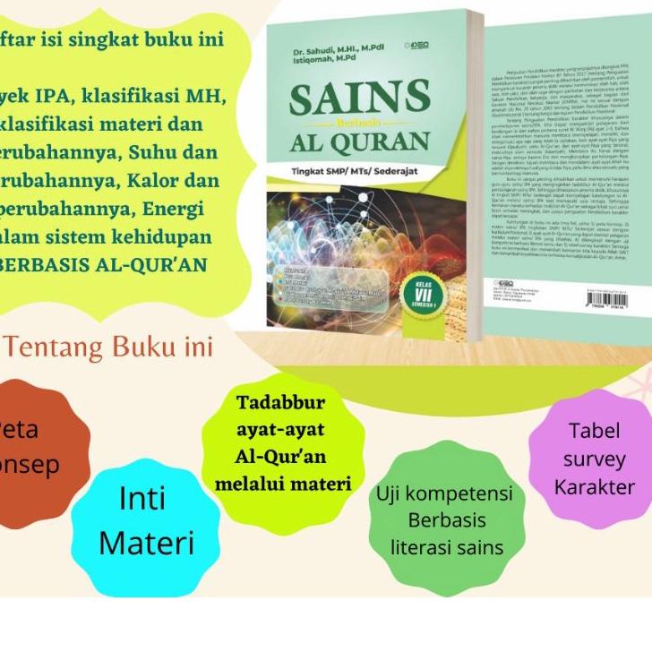 Tidak Diragukan.. buku Persiapan ANBK/KSM IPA terintegrasi SMP/MTs/Berbasis Al-Qur'an/K13/ksm madras