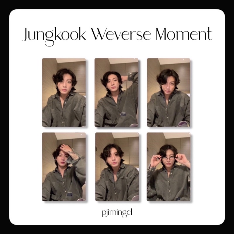 Photocard BTS Jungkook Weverse Moment Edition