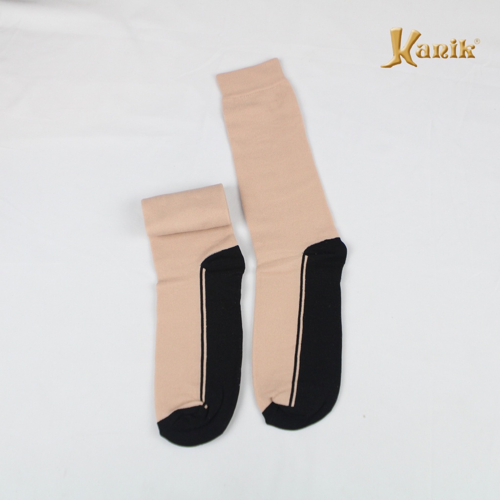 Kaos Kaki Wanita Muslimah Original Telapak Hitam/Warna Anti Kotor by Kanik SOKA