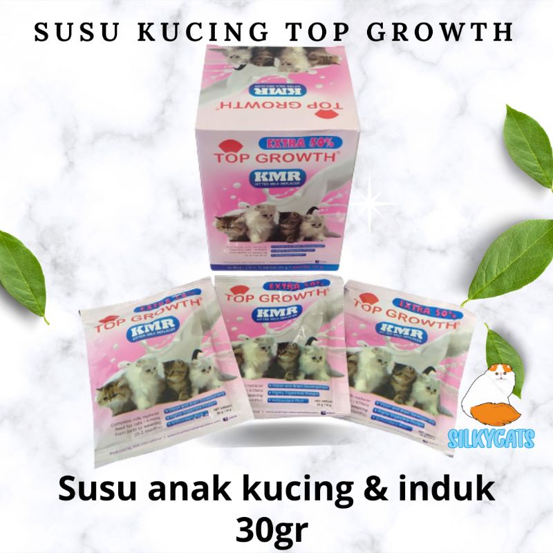 susu anak kucing / kitten murah top growth 30gr ecer . susu kucing murah bukan growssy