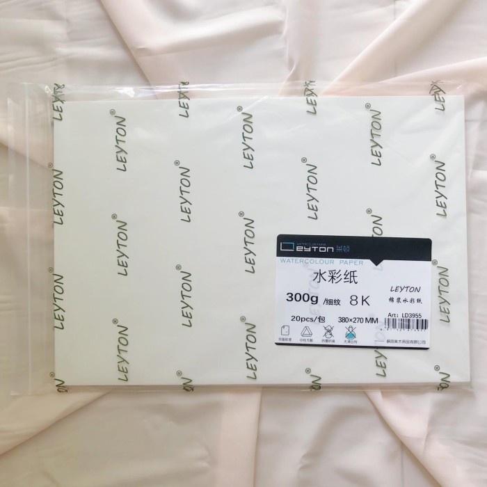 

Murah Leyton Watercolor Paper 300Gsm 100%Cotton 38X27Cm Diskon