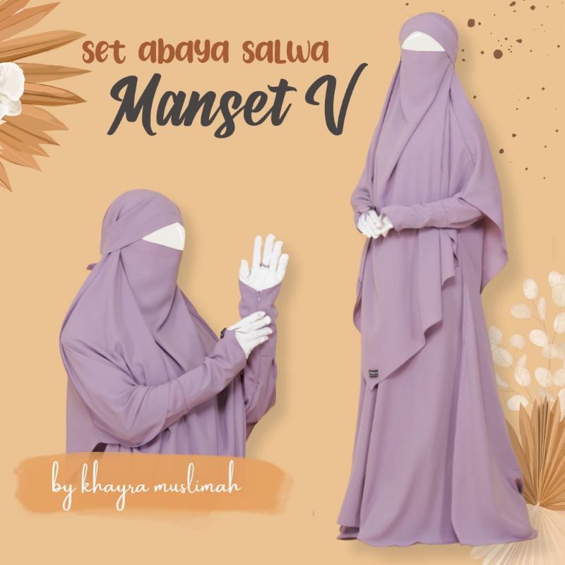 SET ABAYA SALWA BY KHAYRA MUSLIMAH
