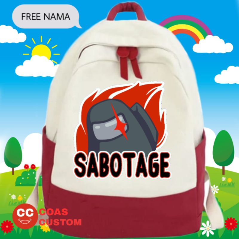 TAS RANSEL AMONG US TAS ANAK SEKOLAH