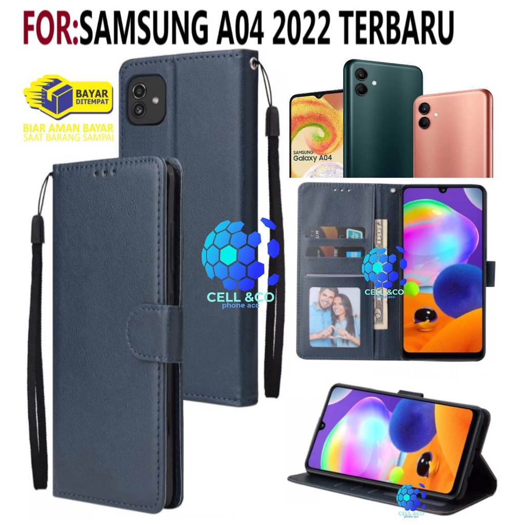 NEW SAMSUNG A04 2022 TERBARU CASE FLIP LEATHER WALLET PREMIUM FLIP CASE BUKA TUTUP KESING HP CASING FLIP CASE WALLET SAMSUNG A04 2022