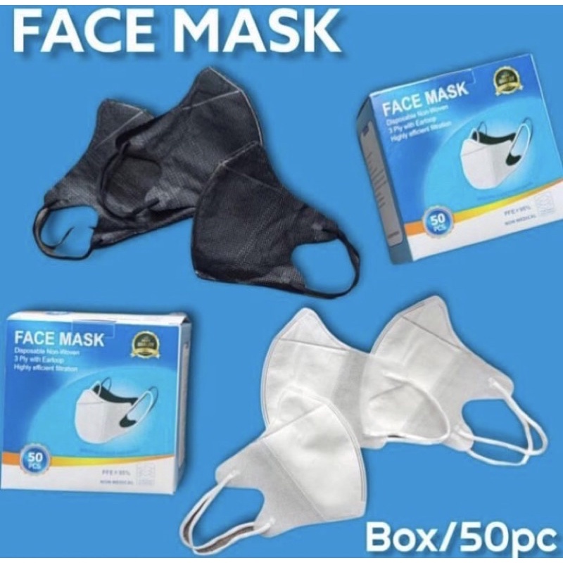 DUCKBILL FACEMASK | DUCKBILL FACEMASK Y&B CARE ISI 50PCS