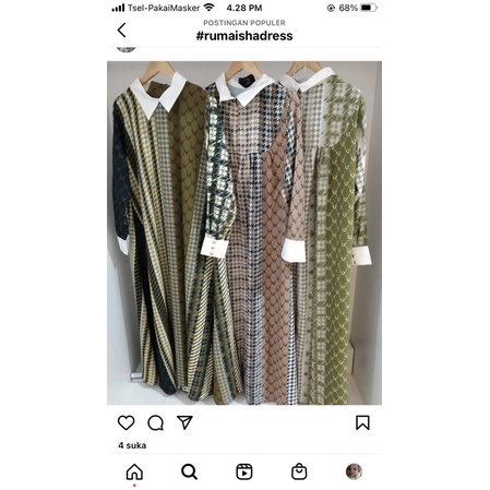 rumaisha dress vivizubedi original all size