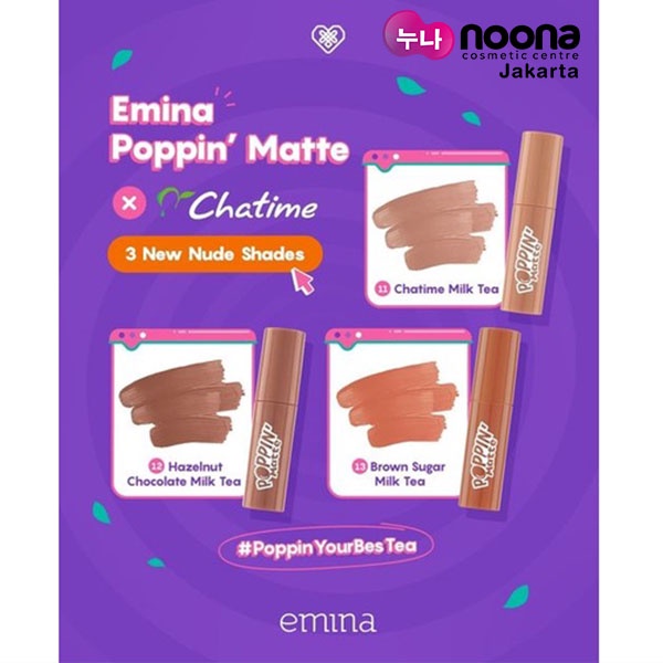 EMINA POPPIN' MATTE X CHATIME - LIP CREAM SPECIAL EDITION
