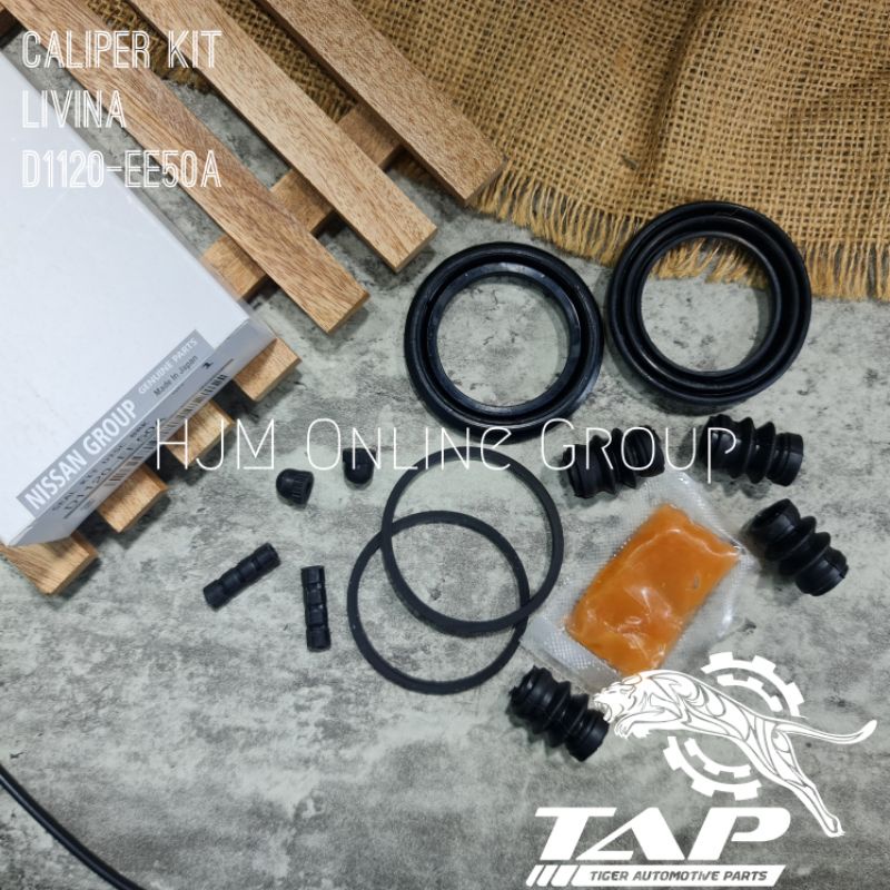 CALIPER KIT - SEAL KIT KARET REM CAKRAM KALIPER DEPAN NISSAN LIVINA