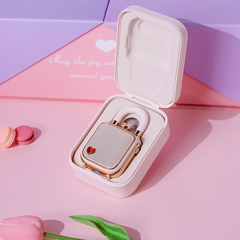 Original Divoom Lovelock Mini Portable Wireless Bluetooth Speaker,With Recording,Tws Connection,Unique Gift