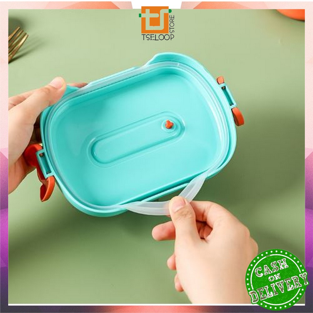 OFM-C714 Kotak Bento Lunch Box Karakter Kartun / Kotak Makan Siang Anak Set BPA FREE Tempat Bekal Anti Tumpah