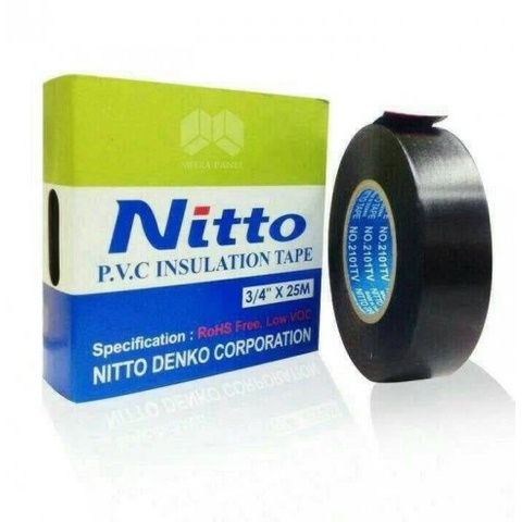 Lakban Listrik NITTO PVC 3/4 inch x 25m