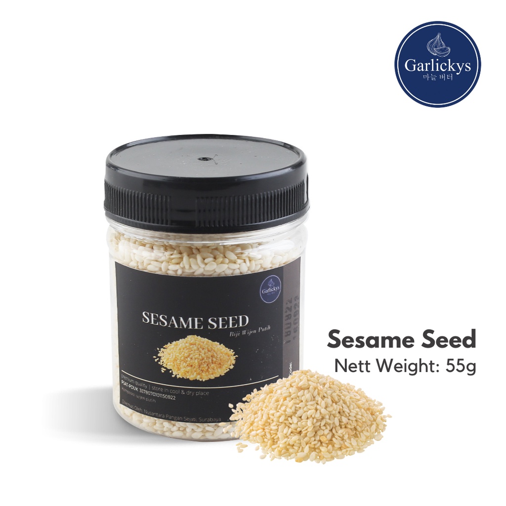 GARLICKYS Biji Wijen Putih / Sesame Seed Premium Quality Bumbu Dapur