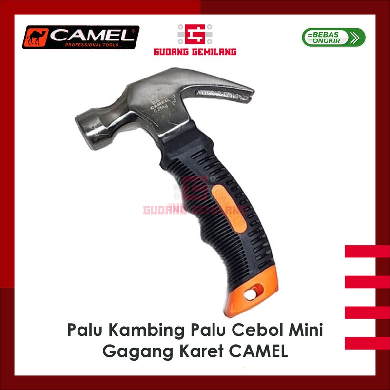 Palu Kambing Palu Cebol Mini Martil Serbaguna Gagang Karet CAMEL