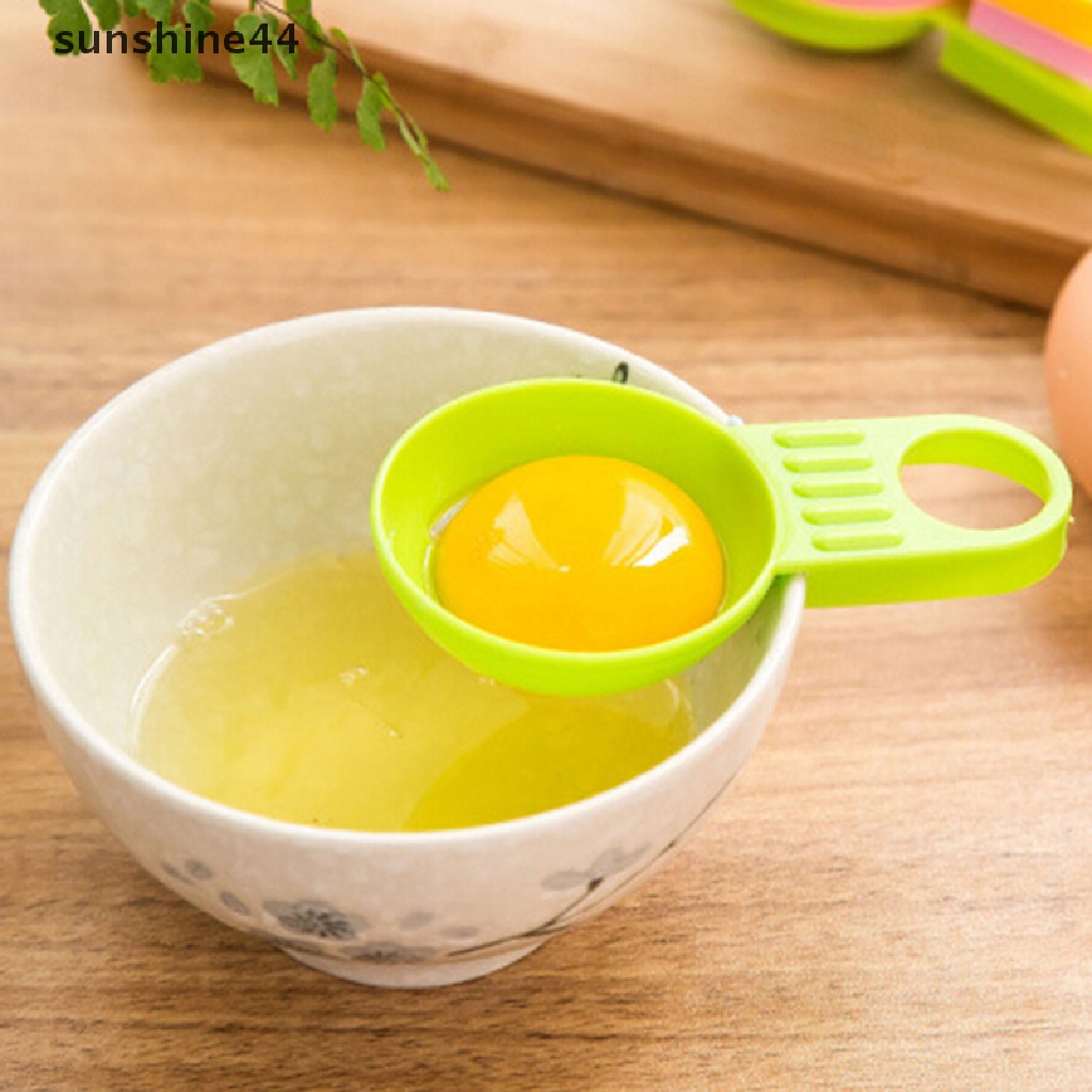 Sunshine Good 4pcs Alat Pemisah Putih / Kuning Telur Untuk Koki / Dapur