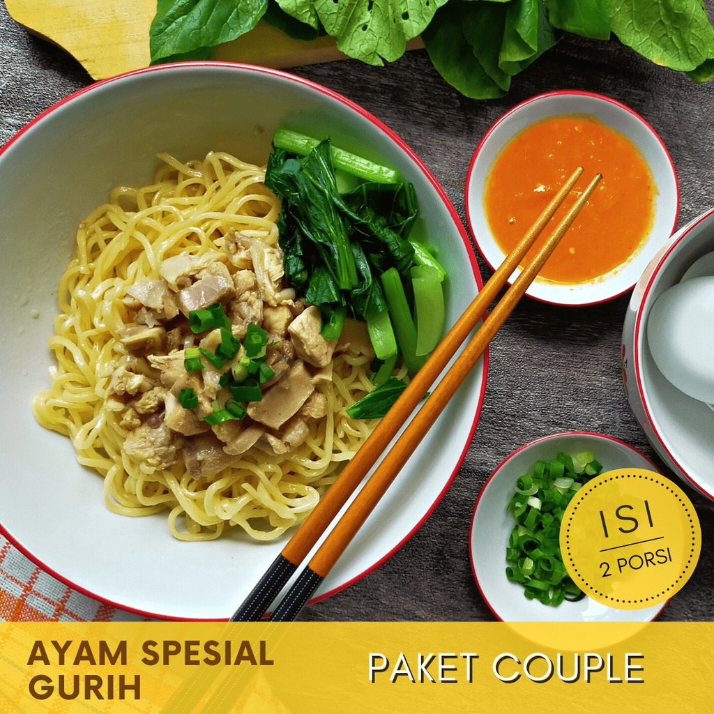 

Mie Ayam Spesial Gurih | 2 Porsi | Tanpa MSG | Tanpa Pengawet | Paket Couple