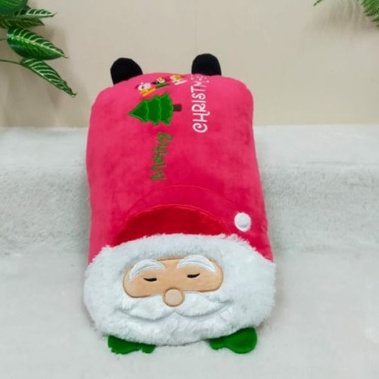 Bantal Persegi Santa Size L/18cm/boneka kado natal/hiasan natal/bantal natal/