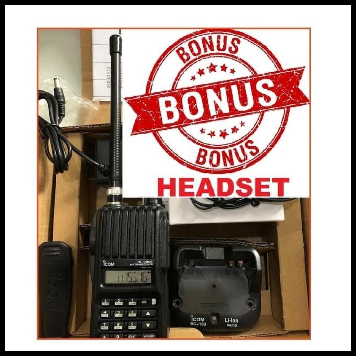 Radio Ht Walkie Talkie Icom V80 Icv80 Ic-V80 V 80 V80E Lithium Vhf