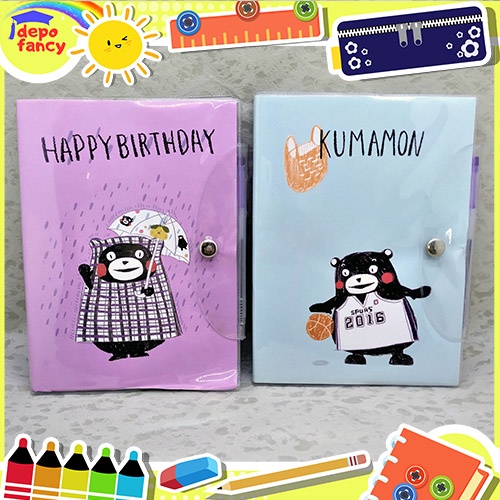 

Buku A5 + Bulpen Kumamon HYN-223657 / Buku Tulis / Agenda / Diary / Catatan / Note / Memo