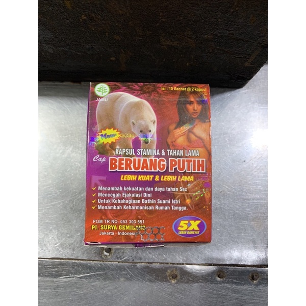 KAPSUL BERUANG PUTIH STAMINA TAHAN LAMA 100% ORIGINAL