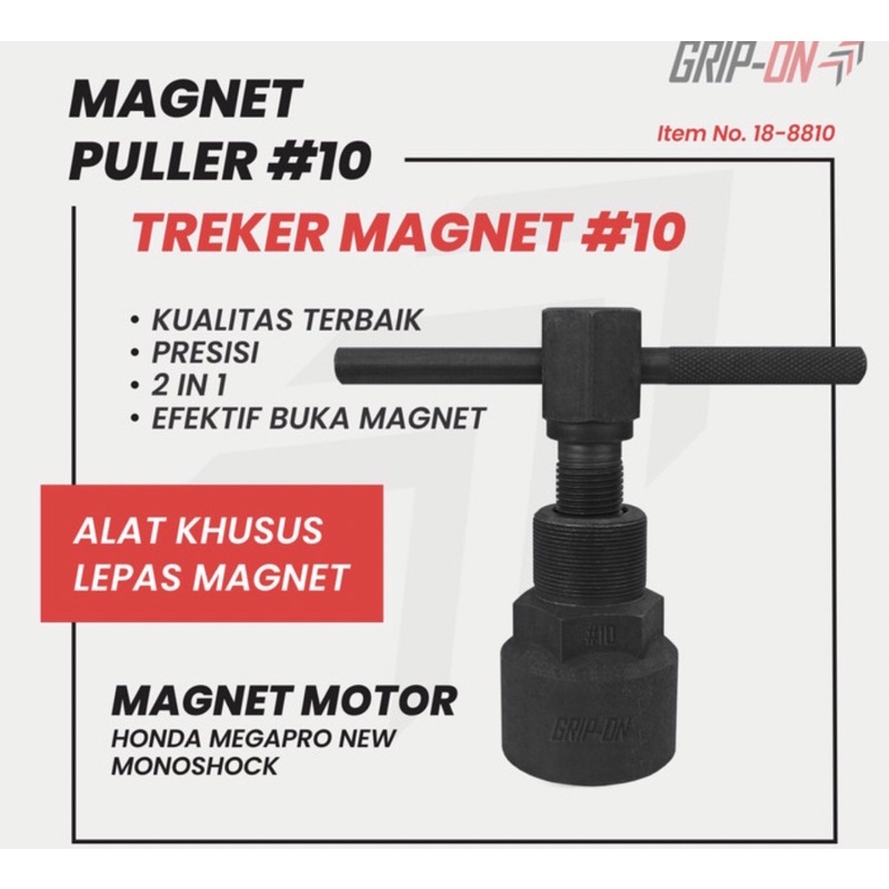 GRIP ON TREKER MAGNET NO 10 MEGAPRO MONOSHOCK VERZA / ALAT BENGKEL MOTOR