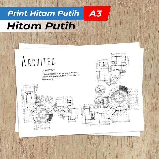 

Print BW / Hitam - Putih A3 / Print HVS A3