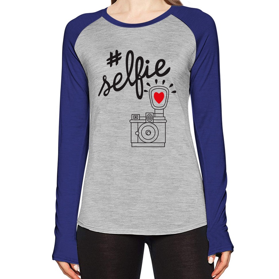 Kaos #selfie | lengan panjang | Ukuran M L XL XXL