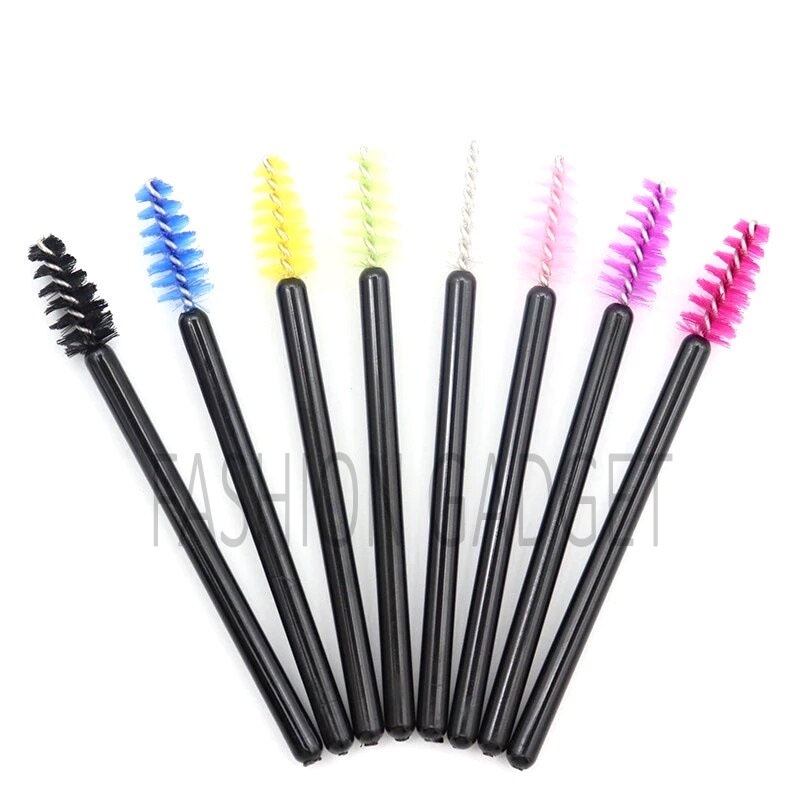 Kuas Maskara Brush Mascara Sikat Maskara Wand Tongkat Maskara Sisir Maskara Kuas Alis Kuas Bulu Mata Sikat Alis Spuil Spuli - Warna Acak