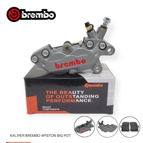 kaliper 4 piston BIG POT  brembo bigpot 4piston kaliper big pot axial universal motor