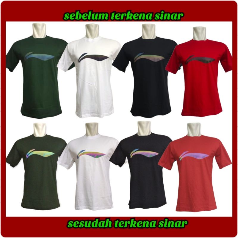 Kaos Baju Oblong Badminton LiN Cotton Combed Murah / Kaos Katun / Atasan Pria dan Wanita / Baju Couple / Kaos Pasangan / Kaos Santai / Sport collection Jakarta