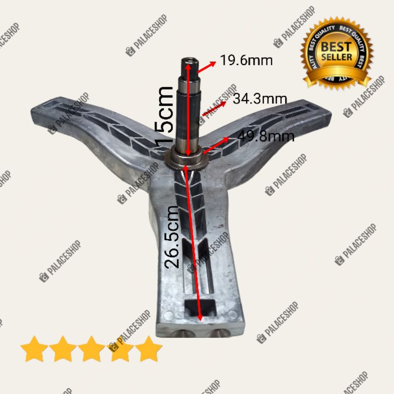 Spider Segitiga Krospis Baling Baling Mesin Cuci Midea MFP180 18kg