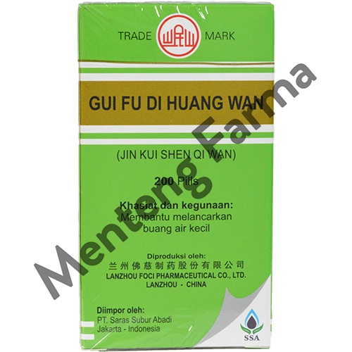 Gui Fu Di Huang Wan - Obat Herbal Ginjal &amp; Melancarkan Buang Air Kecil