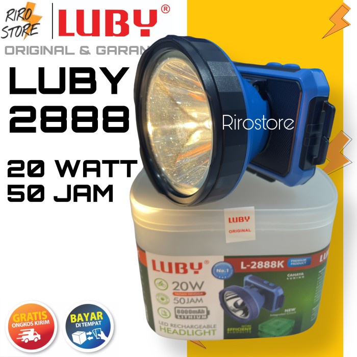 Senter Kepala LUBY 2888K (Cahaya Kuning) - LUBY