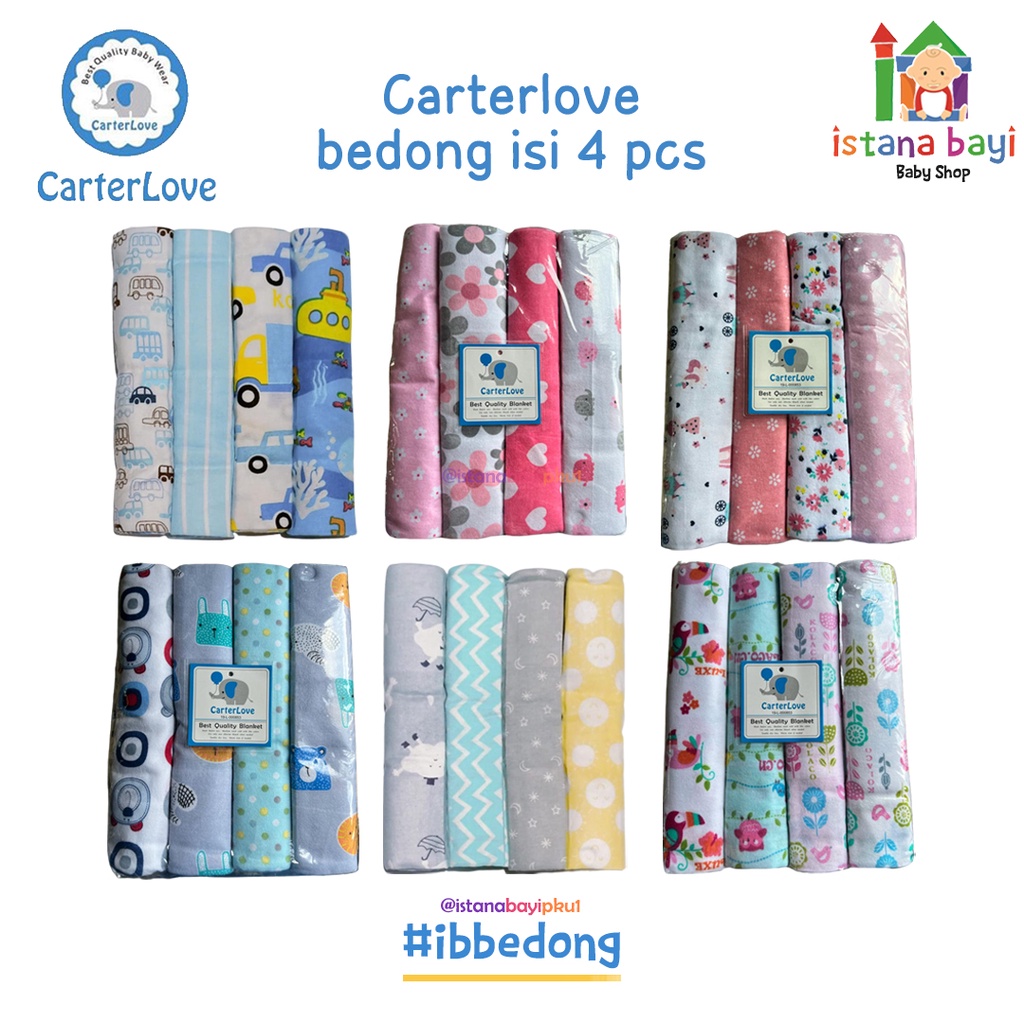 Carterlove Bedong Jumbo 4 in 1  - Bedong Flannel Jumbo