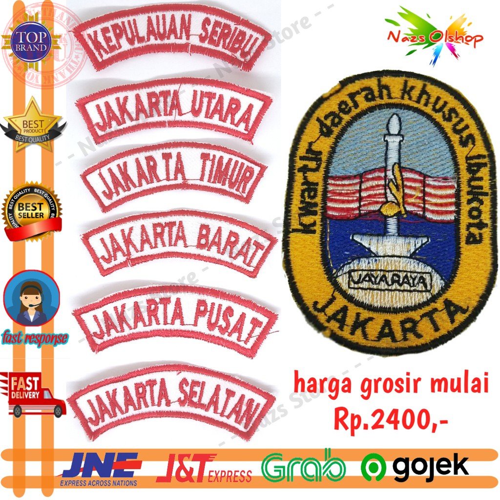 Jual Sepasang Bet Badge Lencana Tanda Lokasi Wilayah Kwarcab Dan Daerah