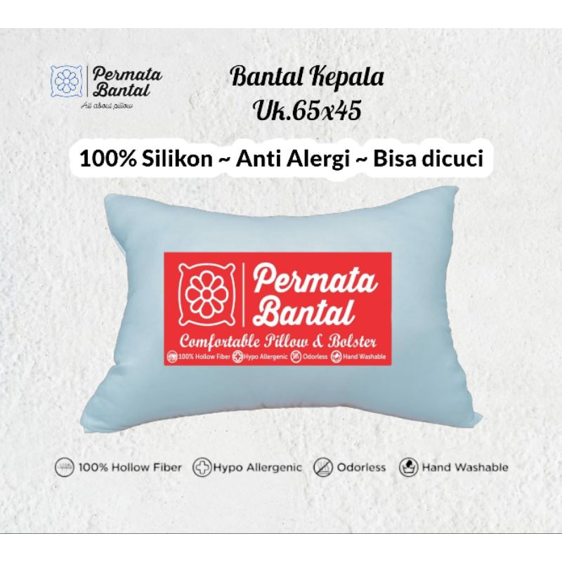 Bantal Kepala Uk 65x45cm FULL SILIKON 700Gram