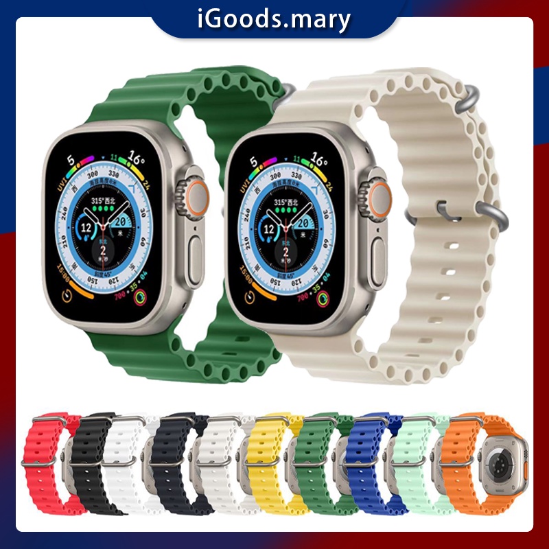 Model Ocean Series Strap Apple Watch 8/7/6/5 Tali Jam Tangan Iwatch Apple 38mm 42mm