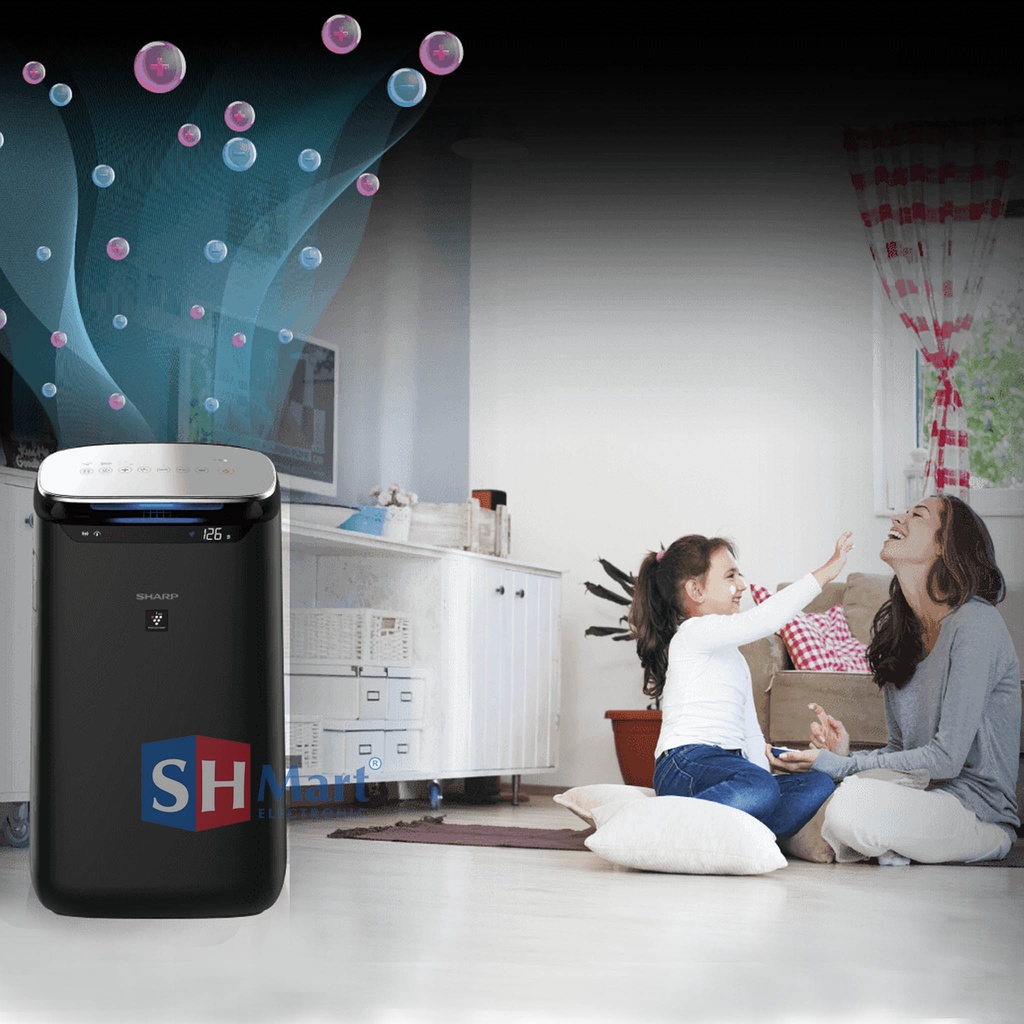 AIR PURIFIER SHARP SMART FP-J80Y-H / FPJ80YH CAKUPAN AREA 62M2 / PENJERNIH UDARA GARANSI RESMI