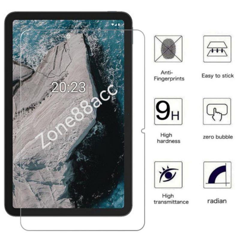 Antigores Tempered glass Nokia T20 2021 10.4 inch Screen Guard protector TG Bening kaca Transparan Pelindung Layar tablet tab