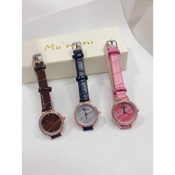 Jam Tangan WANITA RJ-002 NAIDU Strap Import korea