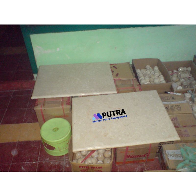 Meja Marmer Kotak Bagian atas Daun meja Marmer kotak Top Table marmer Kotak Gratis ongkir area jawa