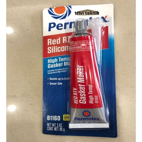 Jual Permatex High Temp Red Rtv Silicone Gasket Br Shopee Indonesia