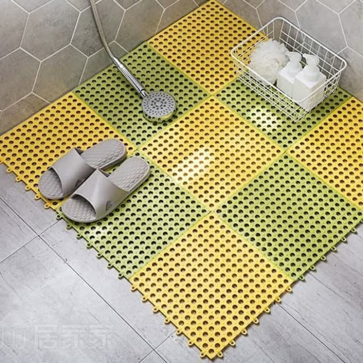 COD - SM88 - Karpet Kamar Mandi Anti Licin 30x30CM Keset Lantai Anti Slip Polkadot Dapur Mat Non-Slip