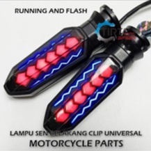 Lampu Sen LED Running 2 Warna Vixion Byson Mx King CB CBR Aerox Vario New Ninja DLL