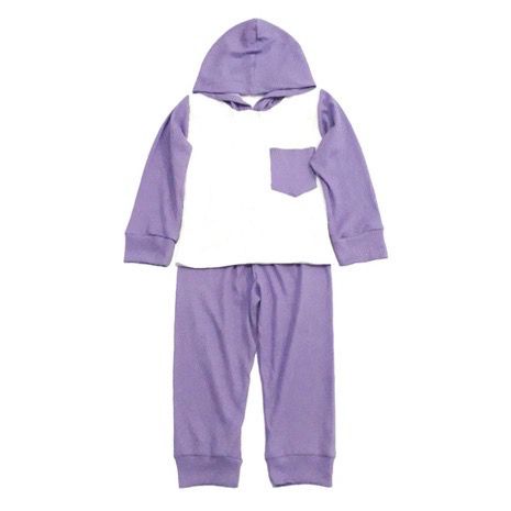 Setelan anak lengan panjang Setelan Hoodie Anak long waffle set 1-6th