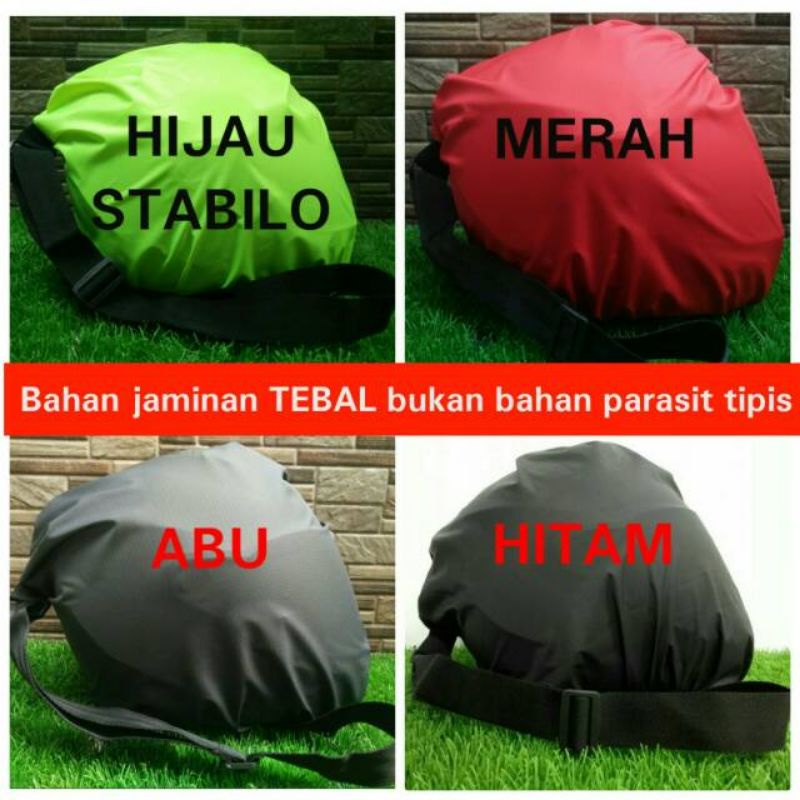 tas helm anti air bahan POLYESTER waterproof