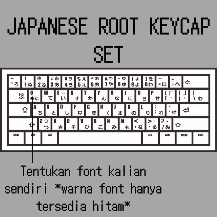 KEYKRAFT KEYCAPS JAPANESE KEYCAP SET (60%)