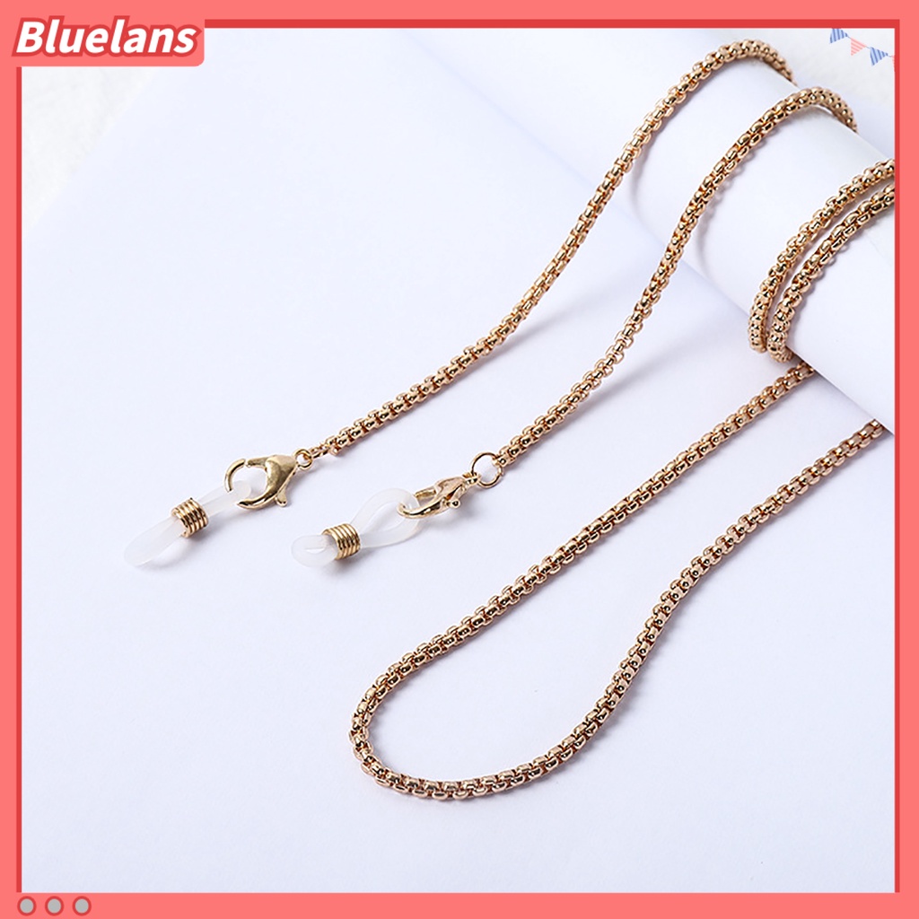 Bluelans Tali Rantai Kacamata Bahan Metal Aksen Mutiara Imitasi